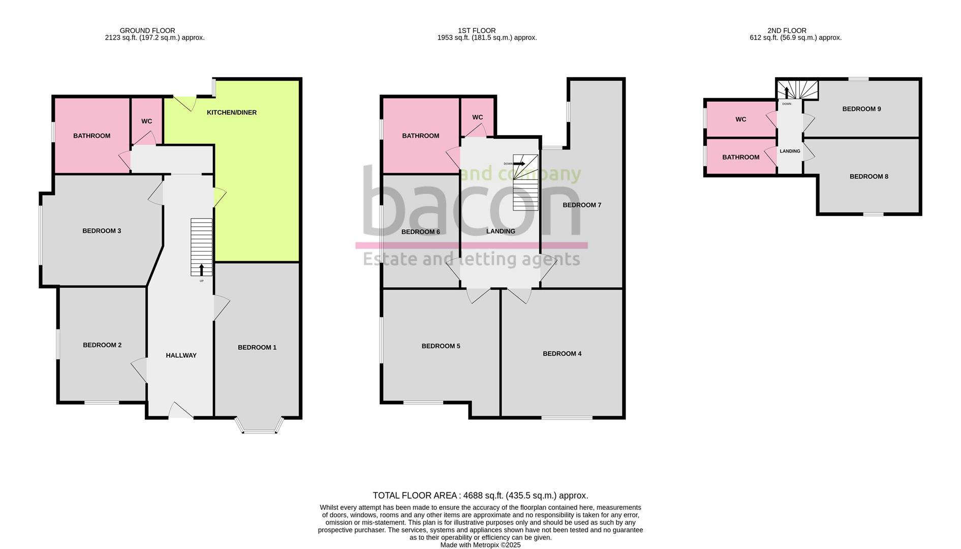 Floor Plan | House Share | Hertford Road, Worthing, BN11 | To Let
